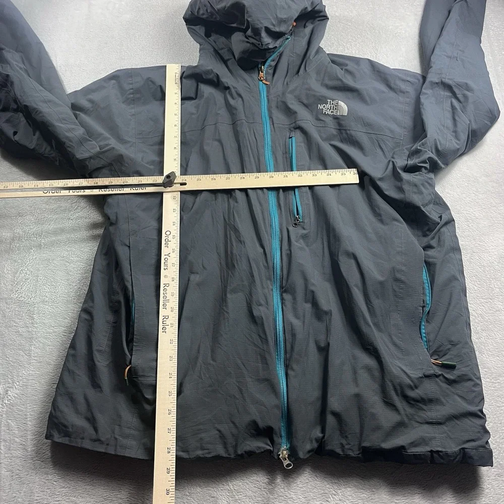 North‎ Face Summit Series Jacket Mens 2XL Gray Blue HyVent Alpha Hooded Outdoor